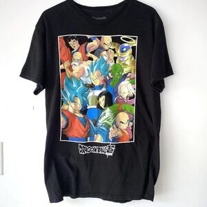 Super Dragon Ball Z - Full Cast Of Characters Goku Saiyan T Shirt SIZE MEDIUM m